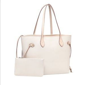 Daisy Rose Tote Shoulder Bag and Matching Clutch